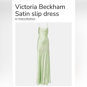 Victoria Beckham Cami green dress